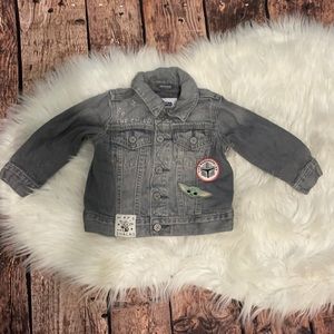 Baby Gap Star Wars- gray wash denim jacket, 12-18 months, new-never worn.